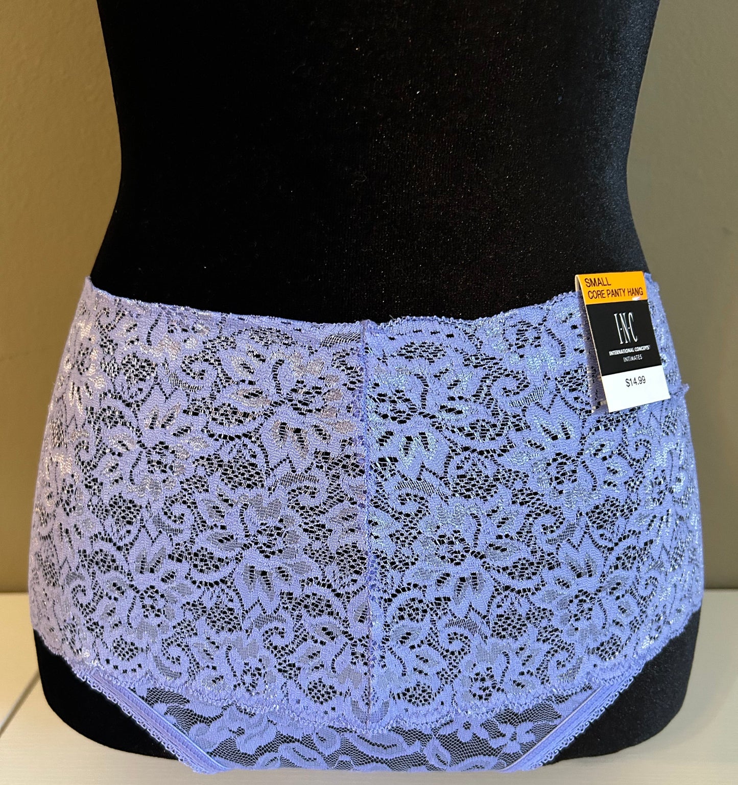 INC International Concepts Women's Small NIGHT FALLS Full Lace Thongs