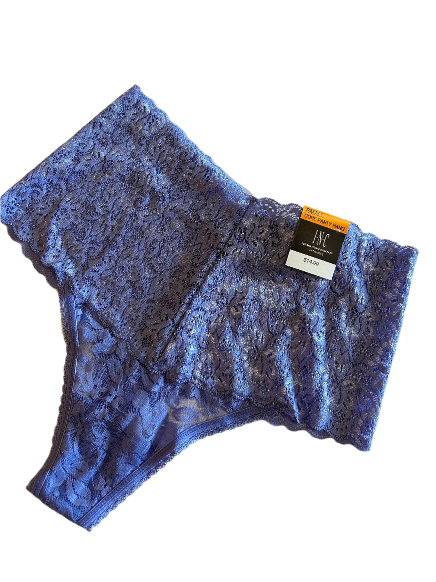 INC International Concepts Women's Small NIGHT FALLS Full Lace Thongs