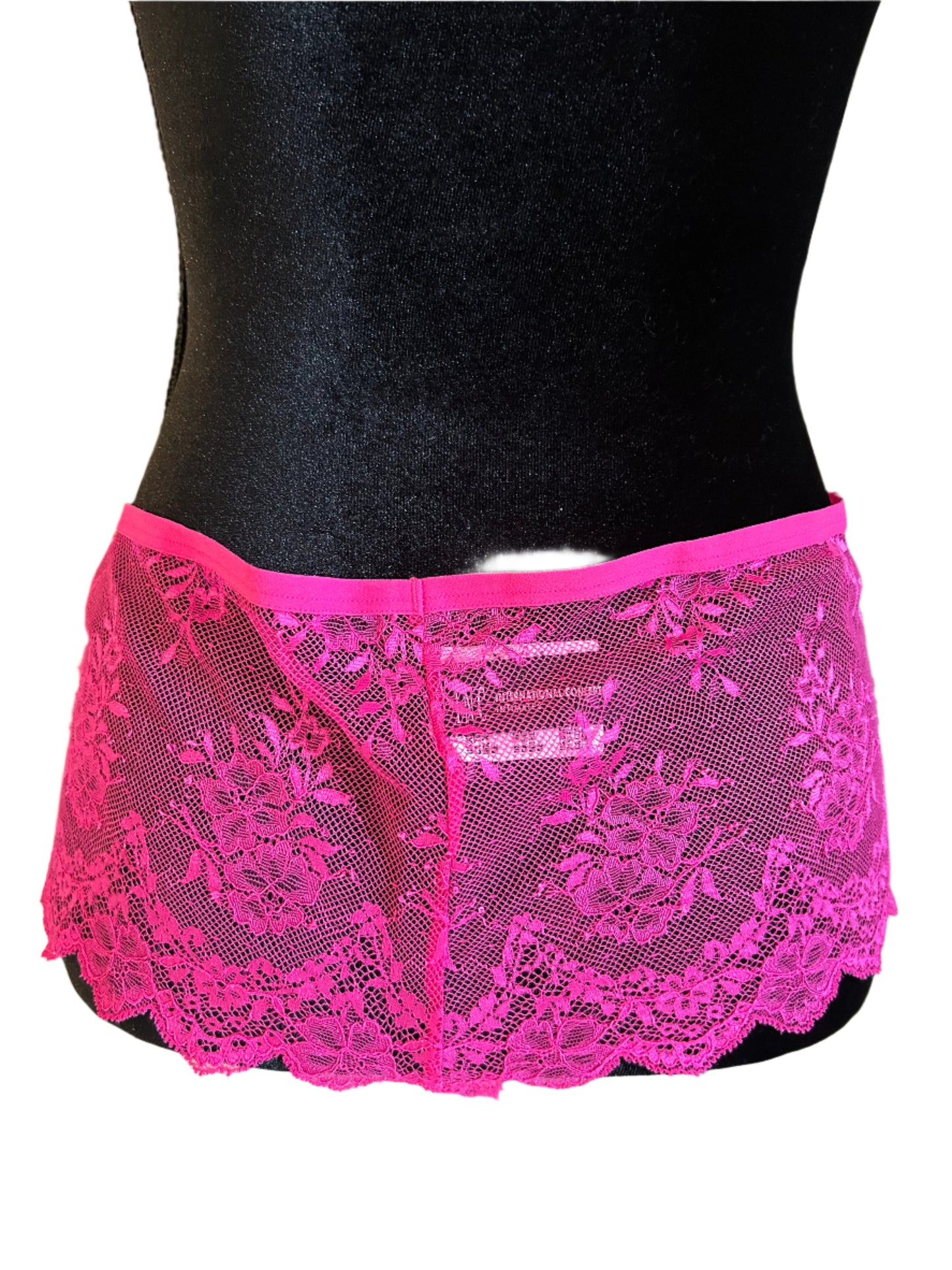 INC Women's XL Jazzy Pink Full Lace Thongs
