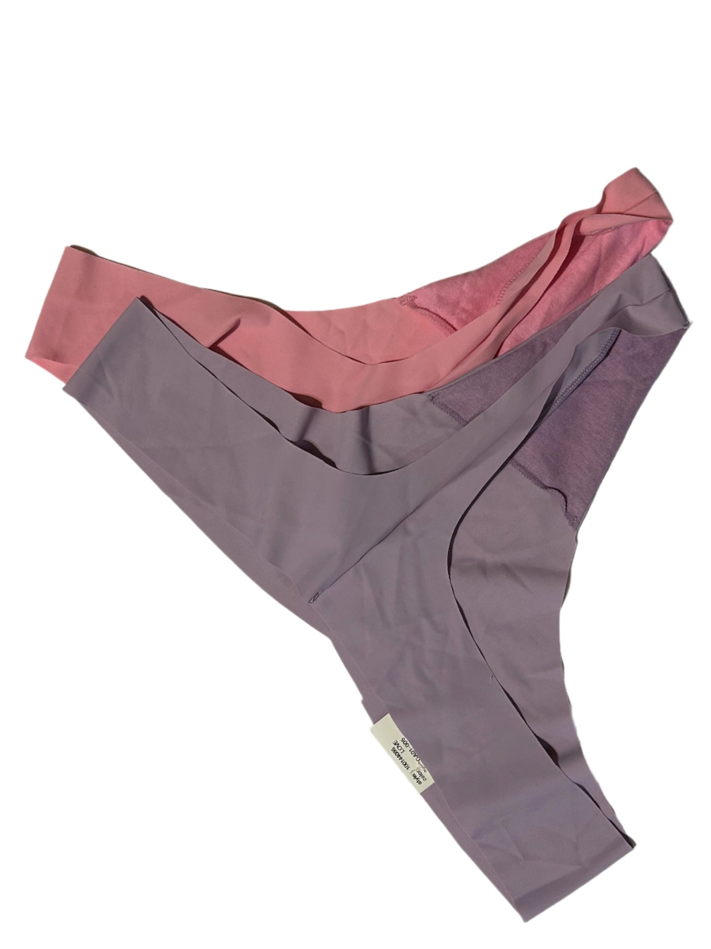Jenni Women's (2 Pair) Pink Cali and Light Purple No Show Invisible Thong Panty Underwear (Copy)