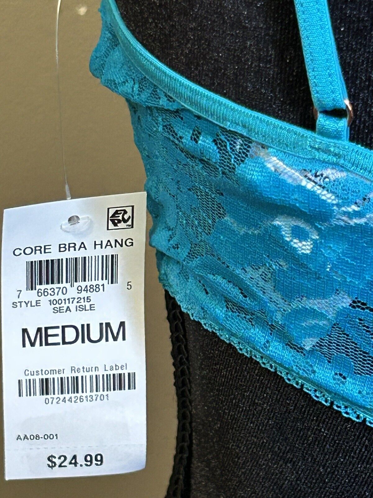 INC Intimates Core Bra Sea Island