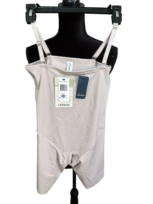 NEW! LEONISA Women's Compression Bodysuit Beige