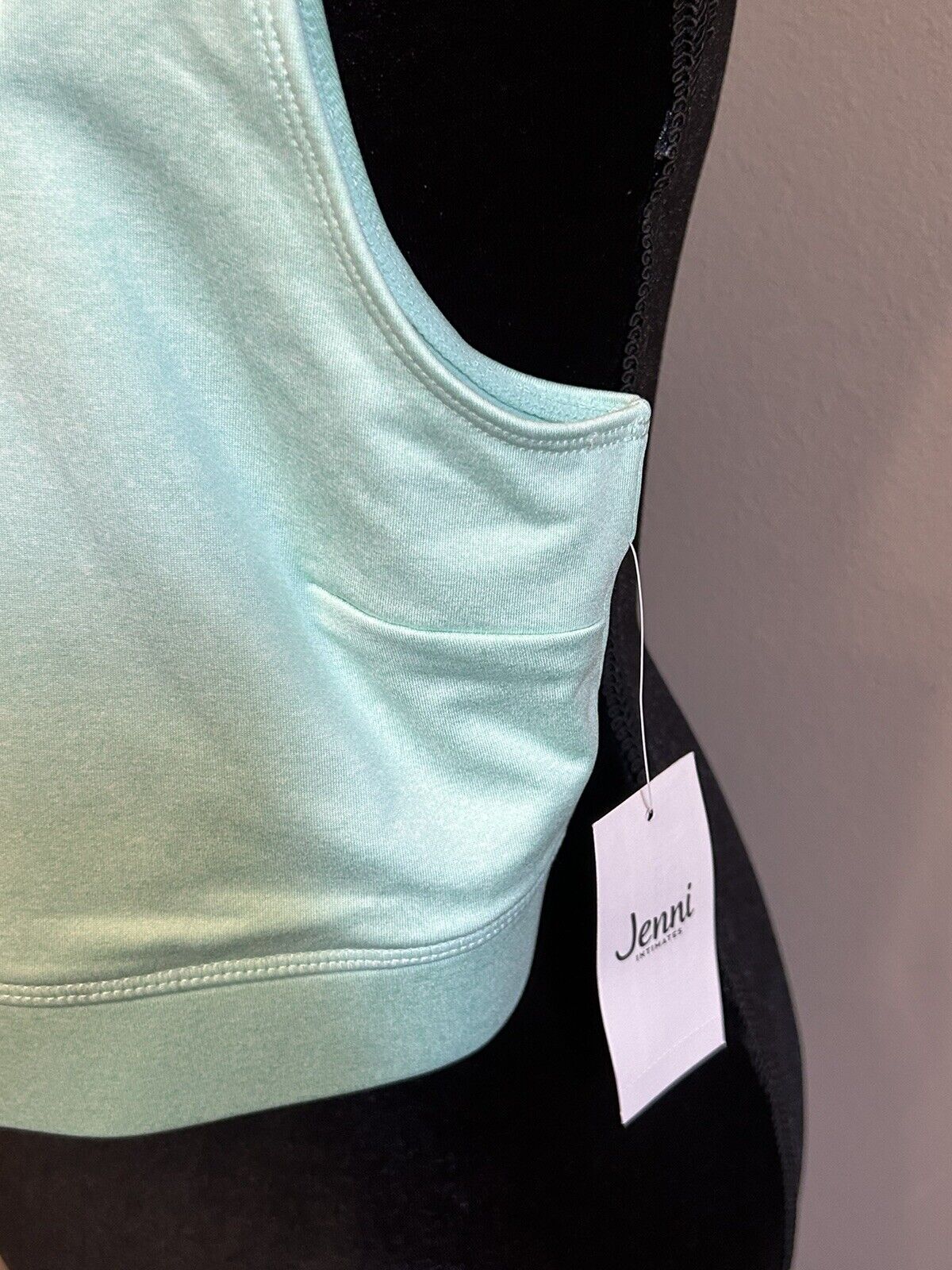 Jenni Intimates Aqua Gloss Sports Bra