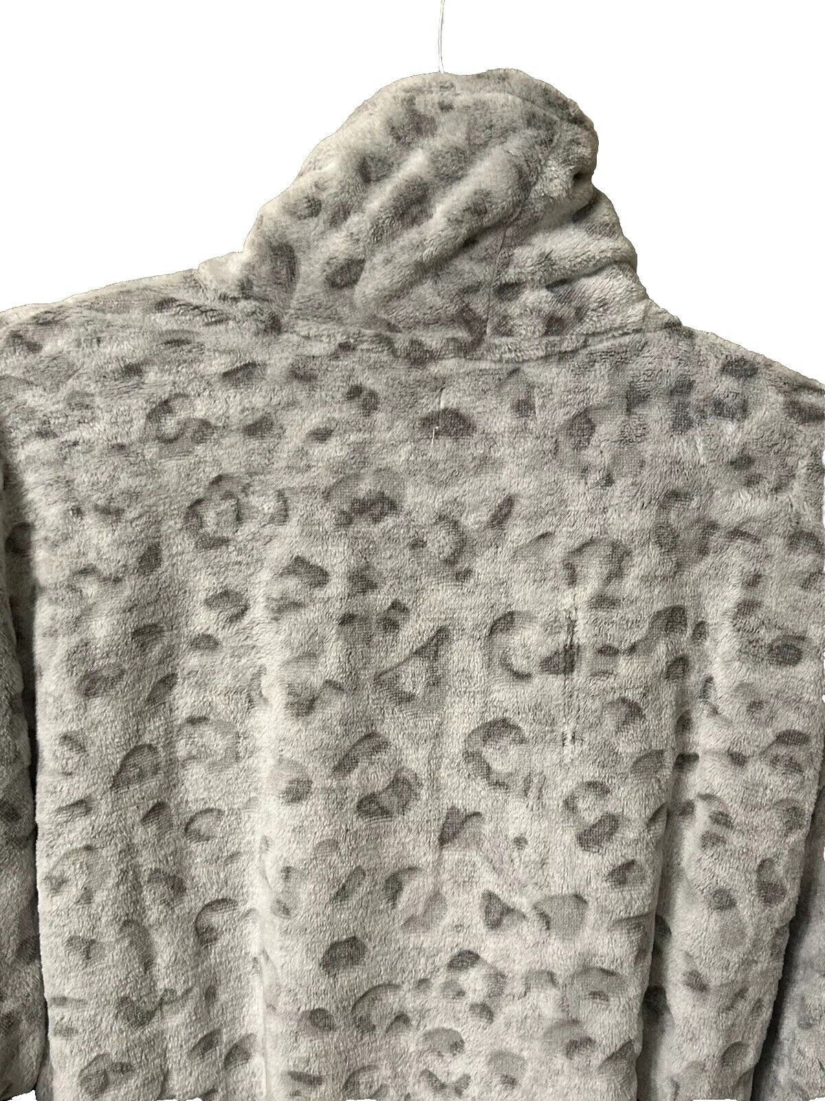 Charter Club Intimates Plus Supersoft Women’s Leopard Grey Robe