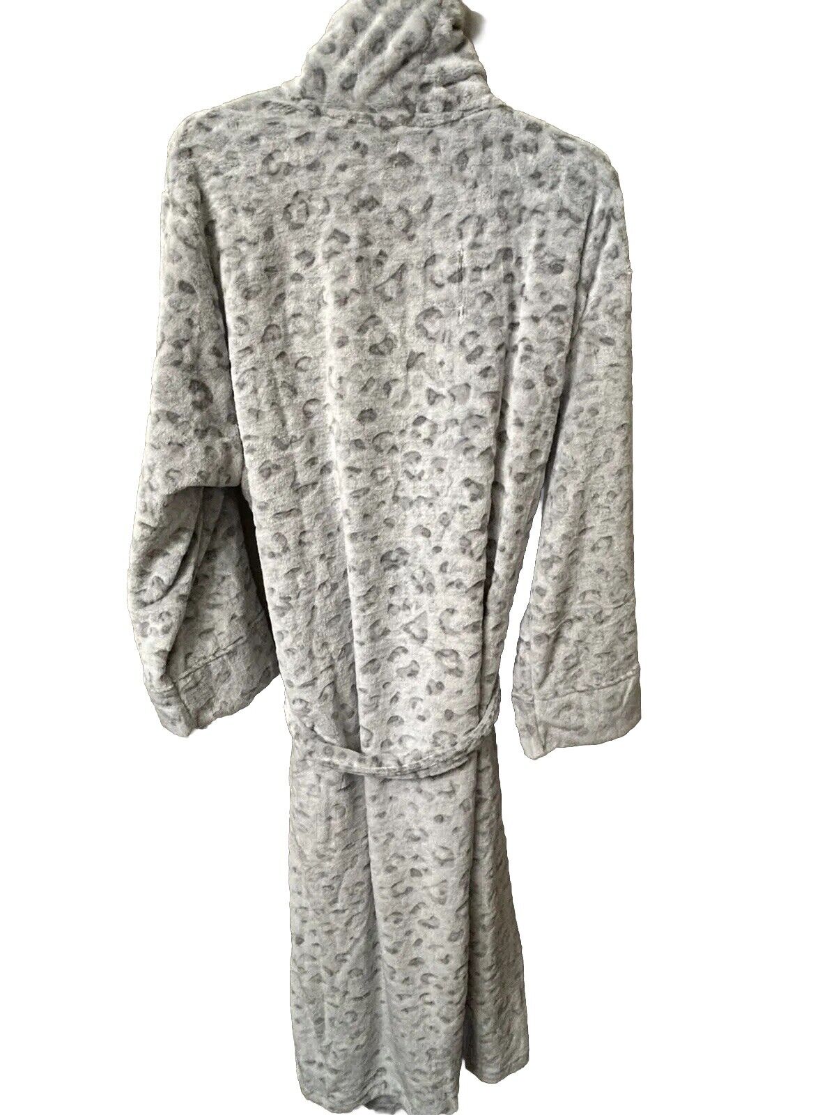 Charter Club Intimates Plus Supersoft Women’s Leopard Grey Robe