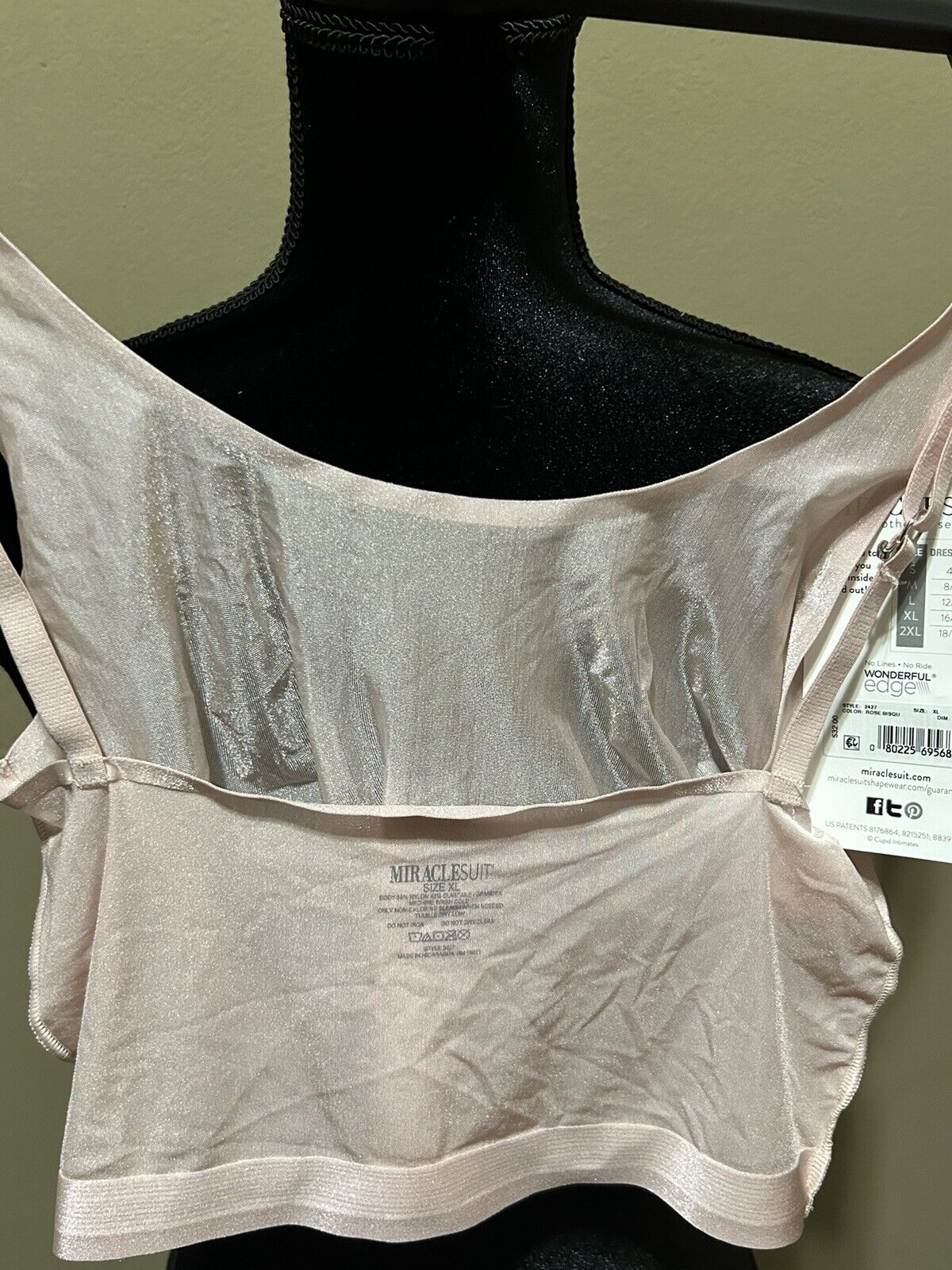 New Miracle Suit Bralette No Seams No Edges Rose Bisque