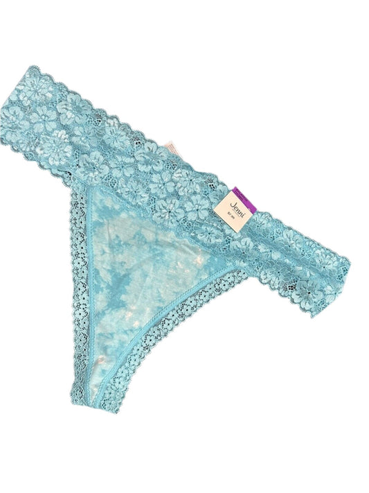 Jenni Women’s Lace Underwear Panty Blue Thong