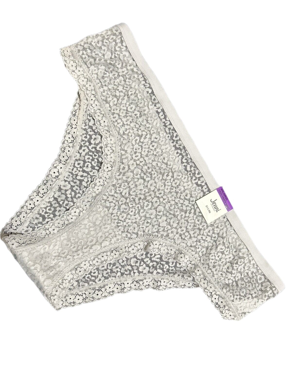 Jenni Leopard Lace Women’s Grey Panty Underwear Panty