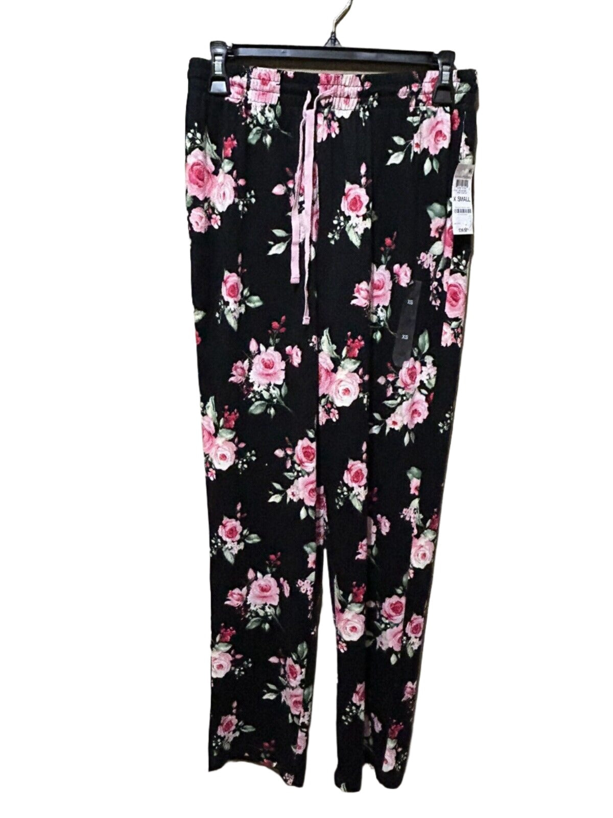 Women’s Cotton Cropped Pajama Pants Blue Floral Stretch Charter Club