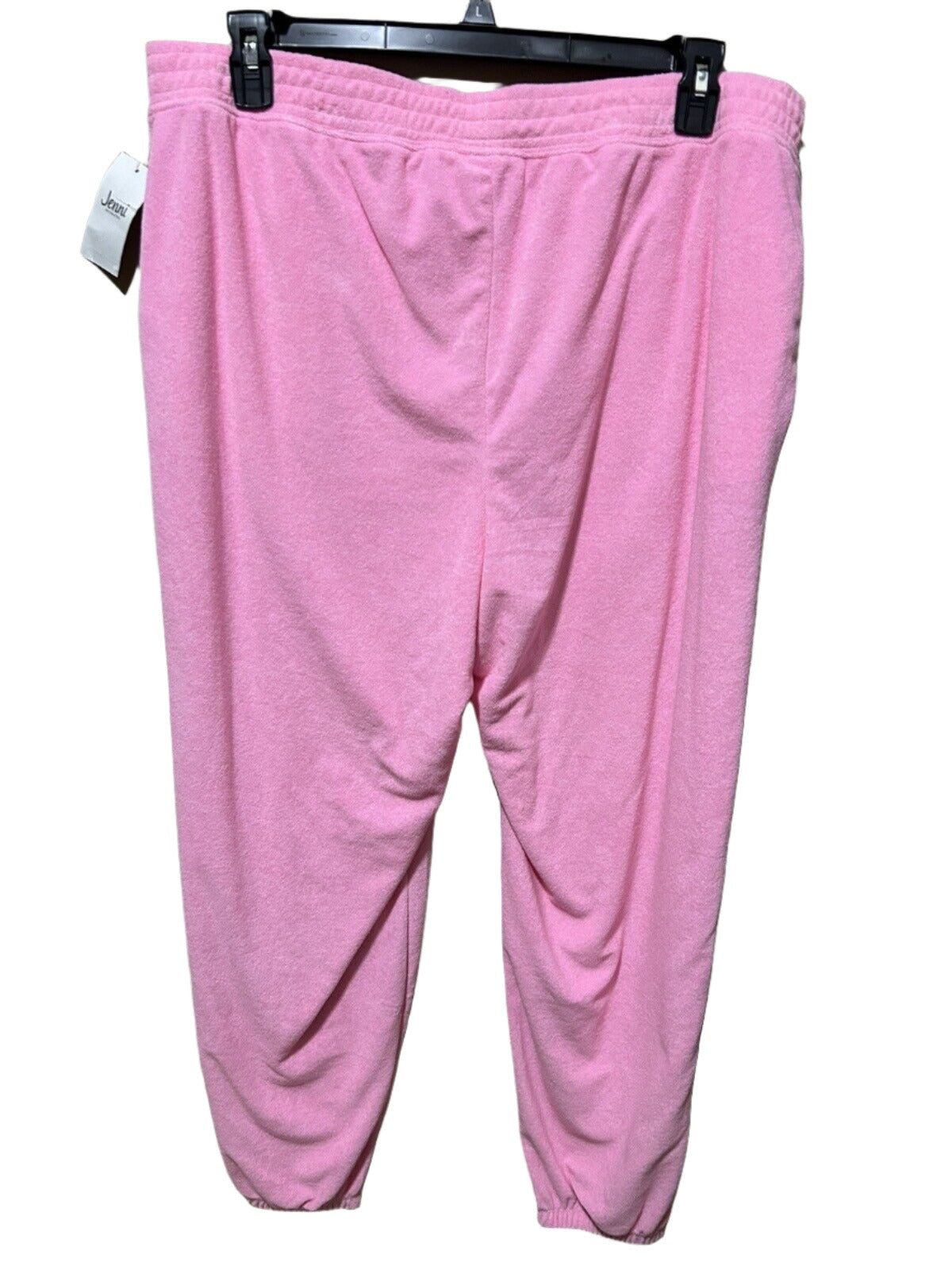 Jenni Women’s Pink Heat Pajama Lounge Jogger Terry Pants