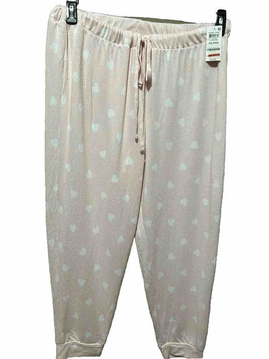 Jenni Women’s Plus Size Pink Super Soft Lounge Pajama Pants