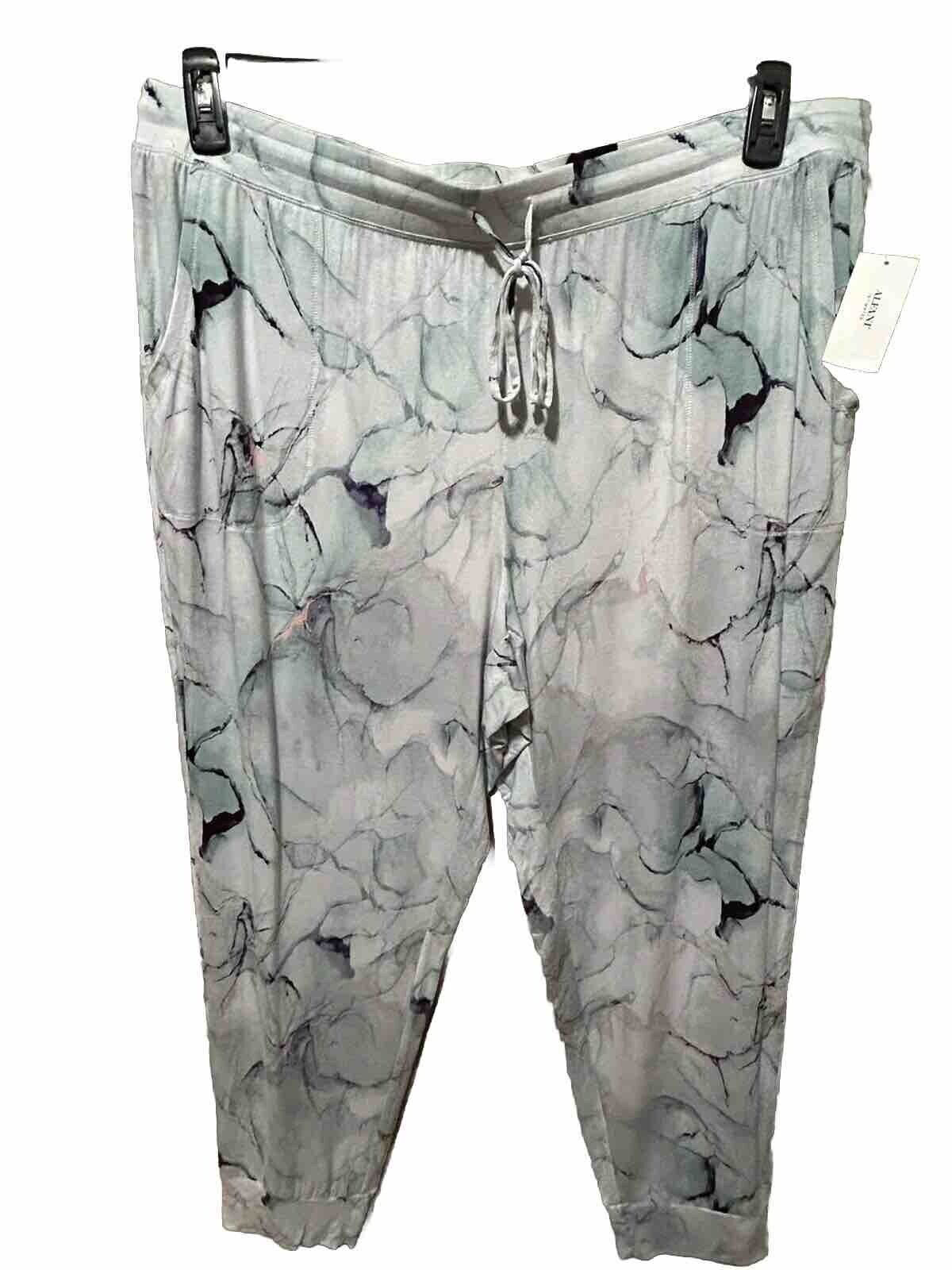 Alfani Intimates Women's Plus Size Printed Pajama Pants Marble Dusty