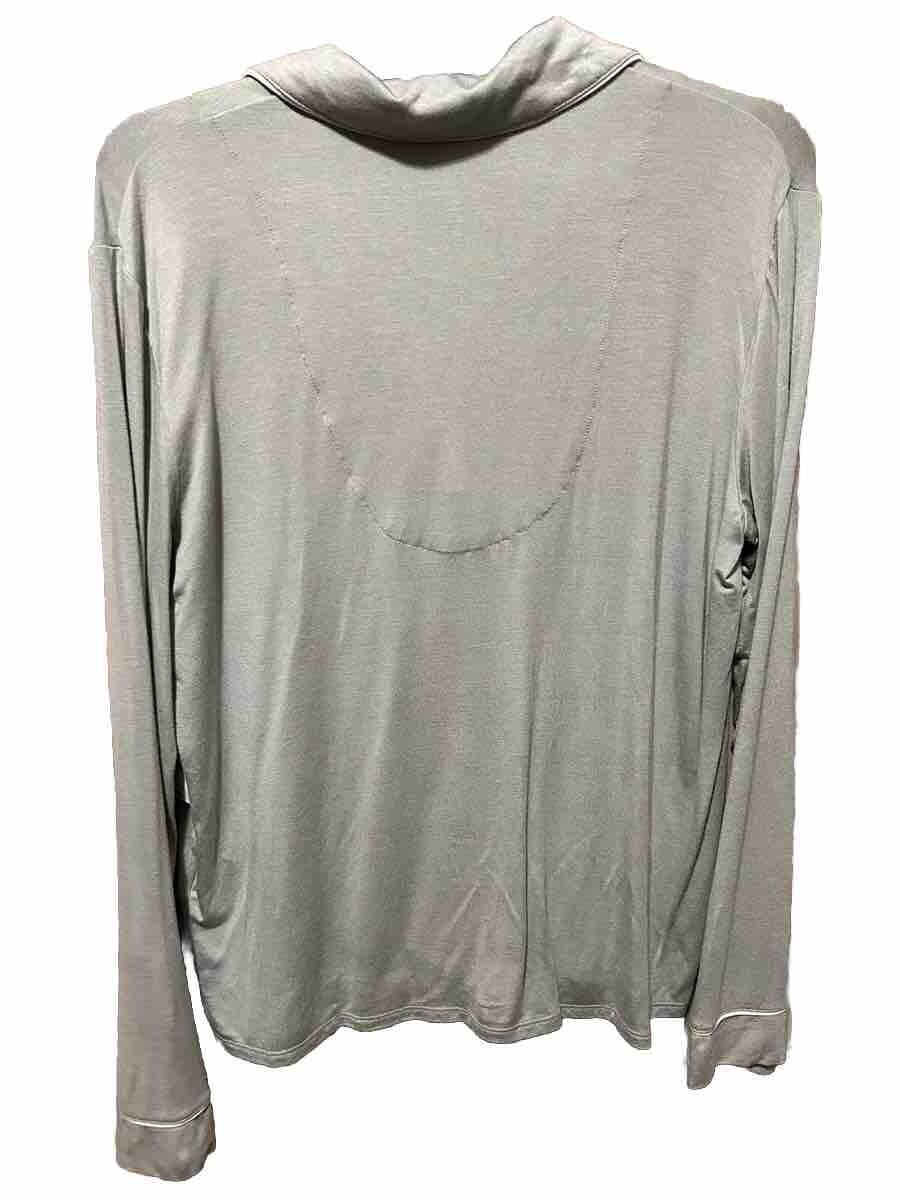 Alfani Women’s Super Soft  Dusty Jade Long Sleeve Pajama Top