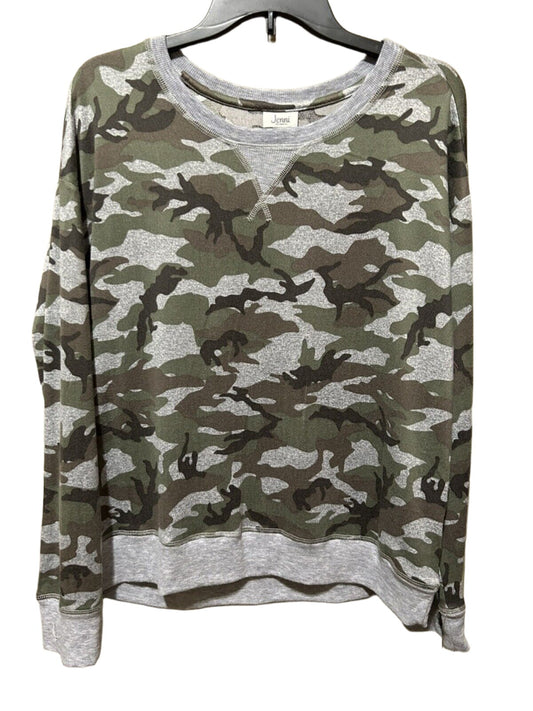 Jenni Women’s Camouflage Long Sleeve Lounge Pajama Top