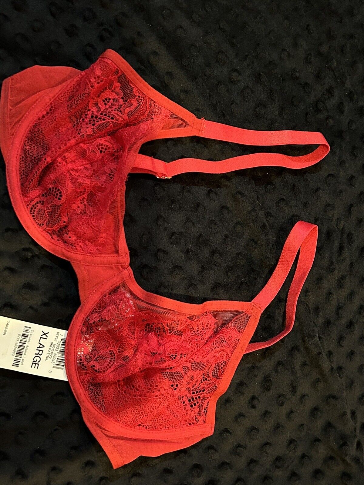 INC INTERNATIONAL CONCEPTS Underwire Lace Bra Sky Patrol Red XL