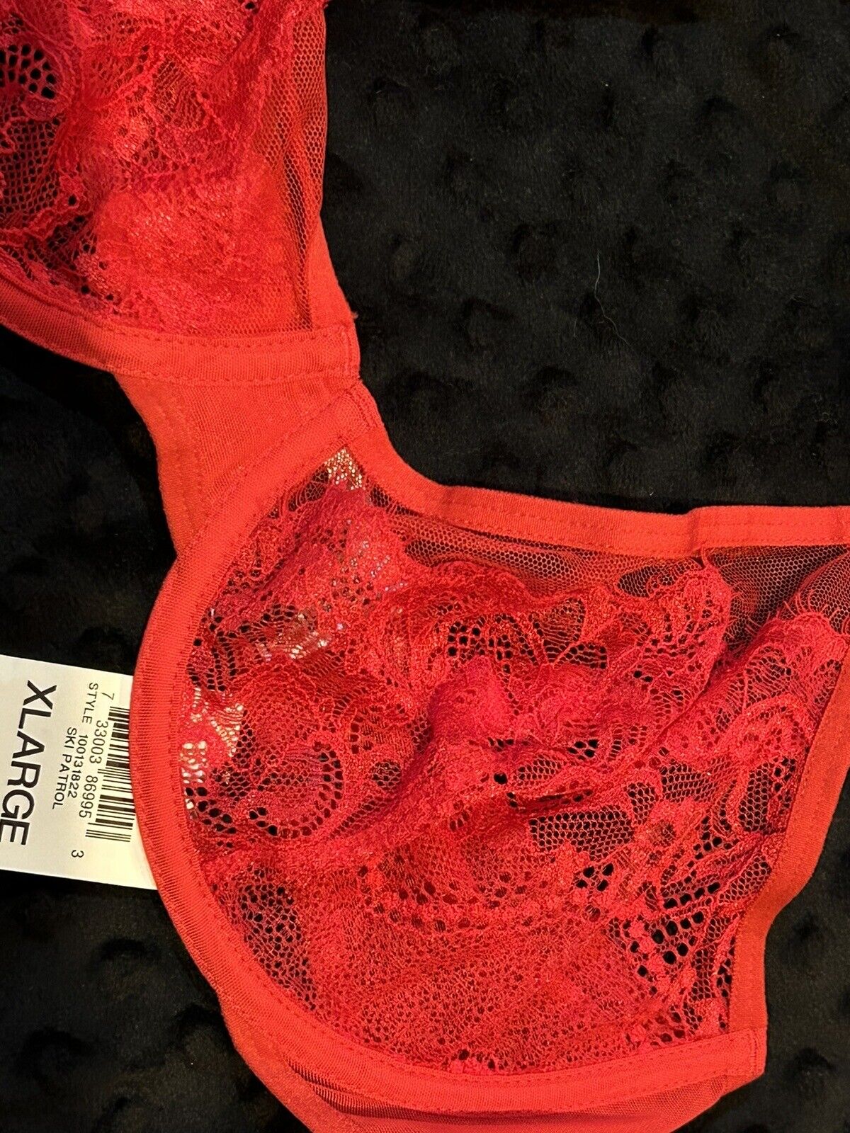 INC INTERNATIONAL CONCEPTS Underwire Lace Bra Sky Patrol Red XL