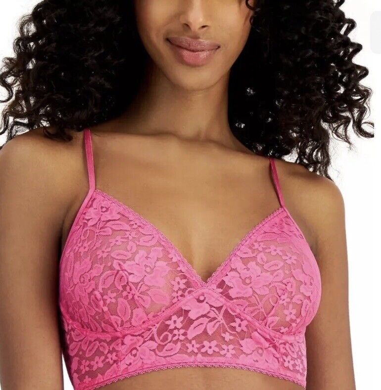 I.N.C. INTERNATIONAL CONCEPTS Women's Lace Bralette Lingerie Pink Gemstone