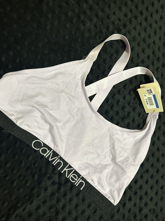 CALVIN KLEIN UNLINED LAVENDER BRALETTE BRA X/LARGE