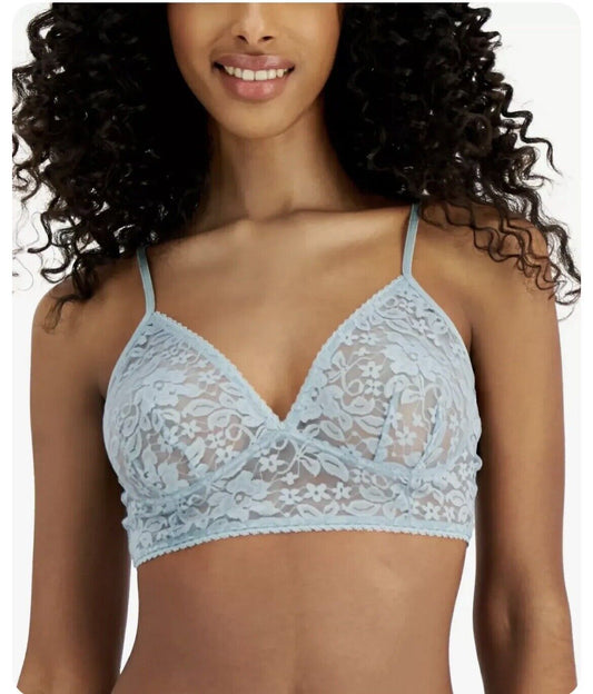 INC International Concepts Women's Floral Lace Bralette, Amazonite Green