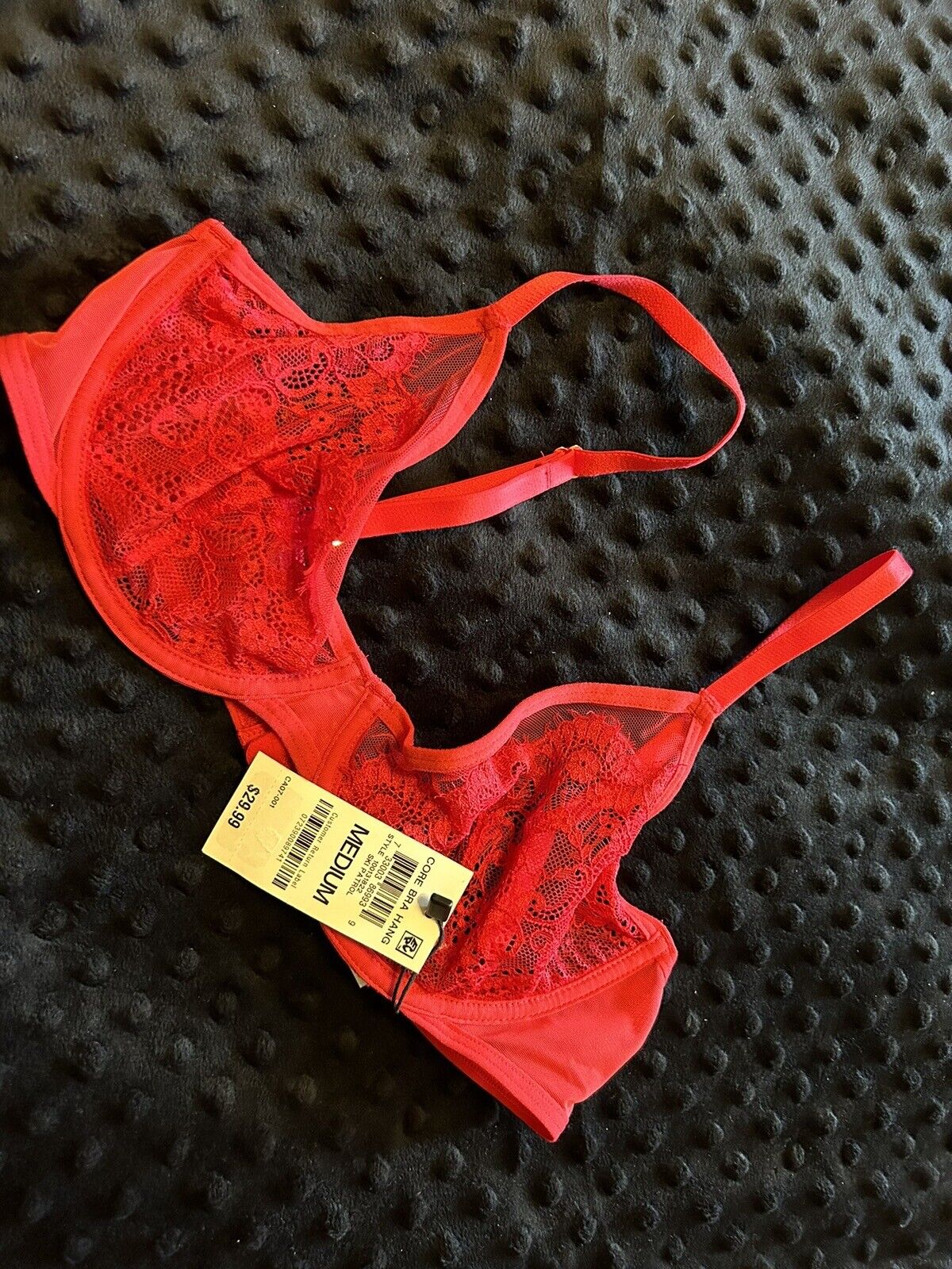 INC INTERNATIONAL CONCEPTS Underwire Lace Bra Sky Patrol Red