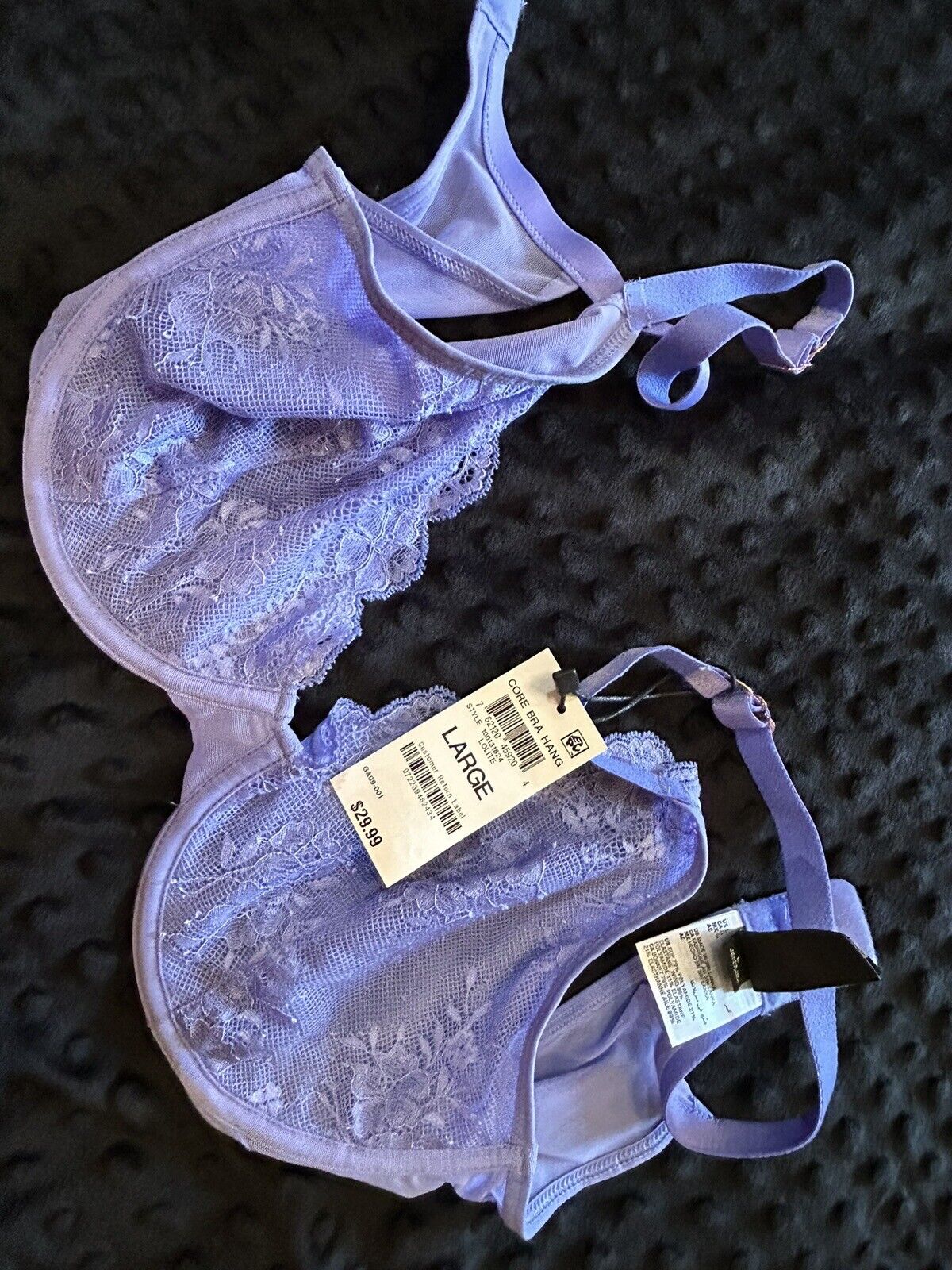 INC (Lolite Purple) Underwire Apex Lace Bra