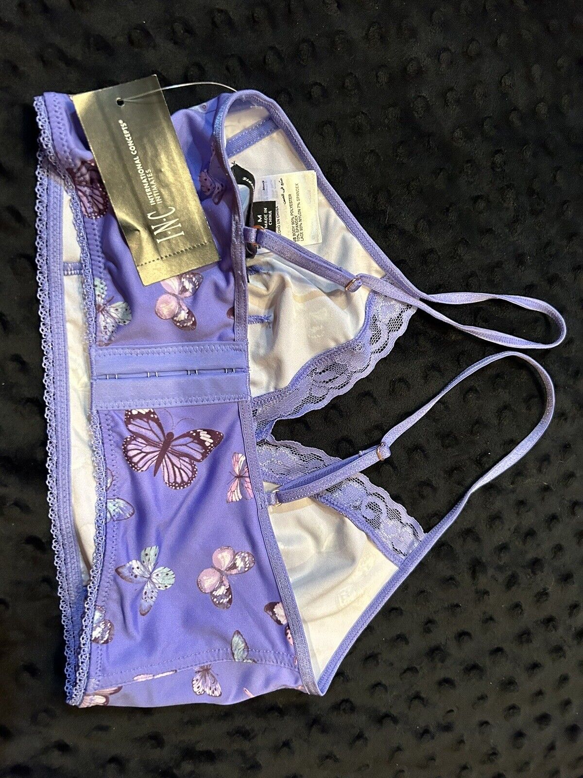 Inc International Concepts Women's Butterfly Lace-Trim Bralette