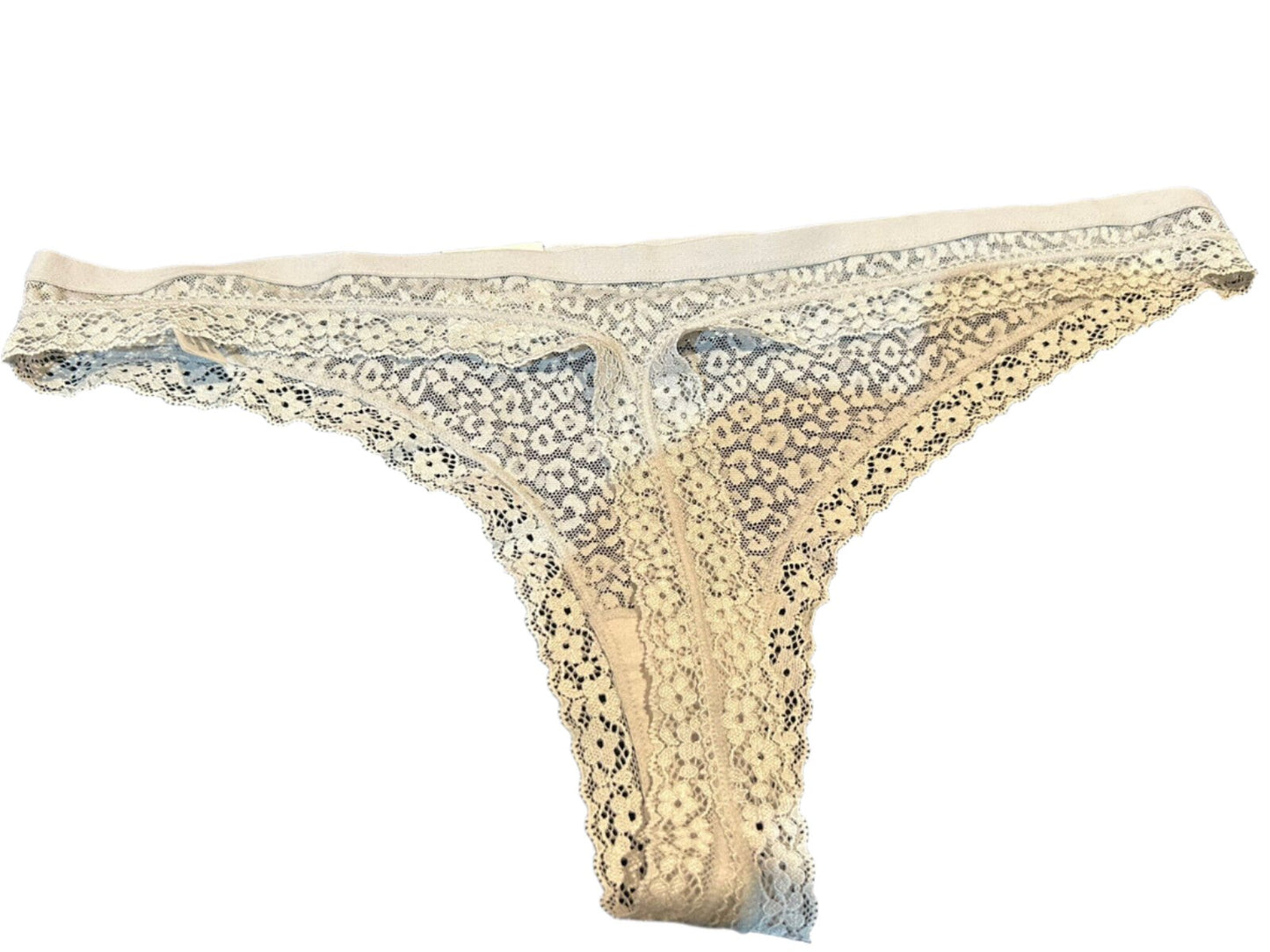 Jenni Leopard Lace Floral Pattern Grey Panty Underwear Thongs