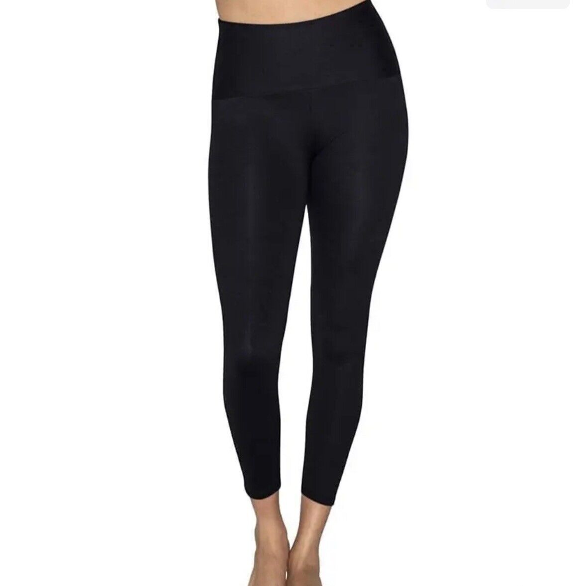 Leonisa Women's Black Firm Tummy-Control Shapewear Compression Leggings