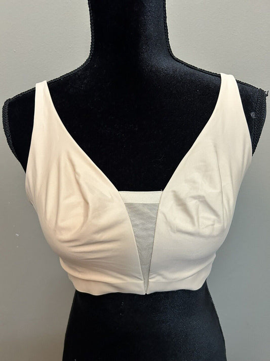Calvin Klein Style Wireless Mesh Bra Beige