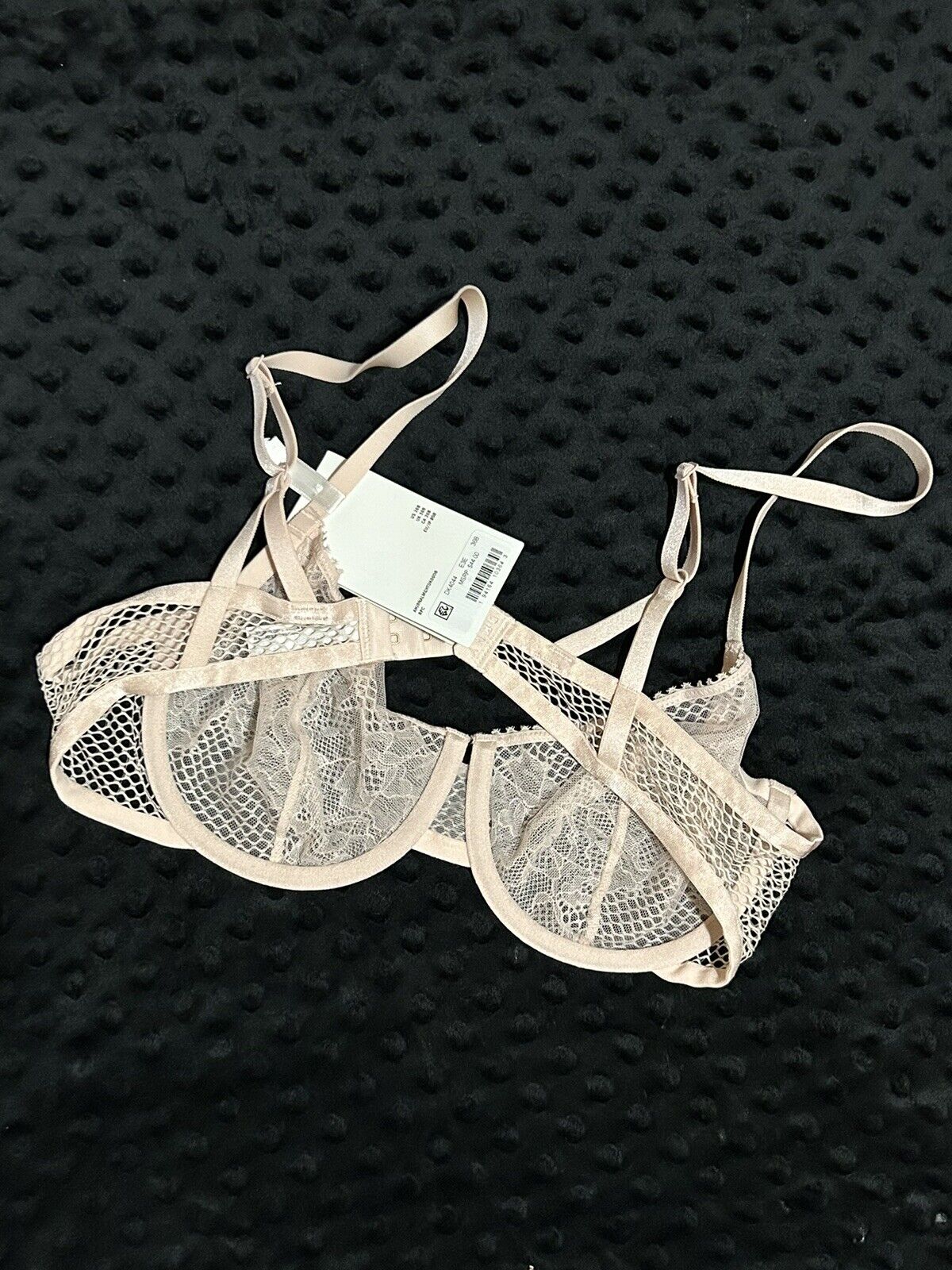 New DKNY Lace Underlined Demi Bra