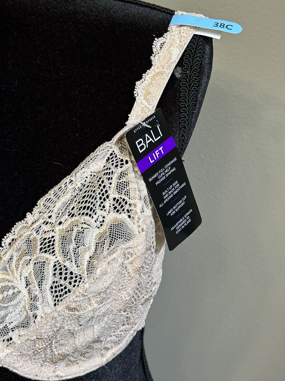 Bali Lift Beauty Lift Underwire Bra Nude Lace