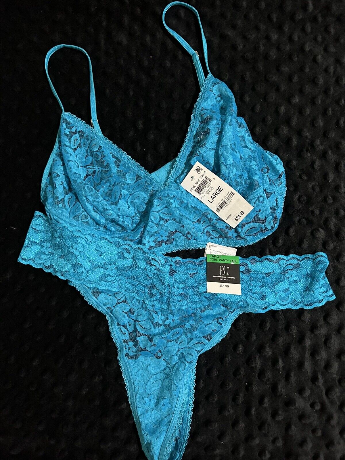 INC Lace Thong Bralette Set NWT Sea Isle