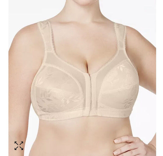 Playtex 18 Hour Wire-Free Flex Back Bra, Front-Close 4695 Beige 40C