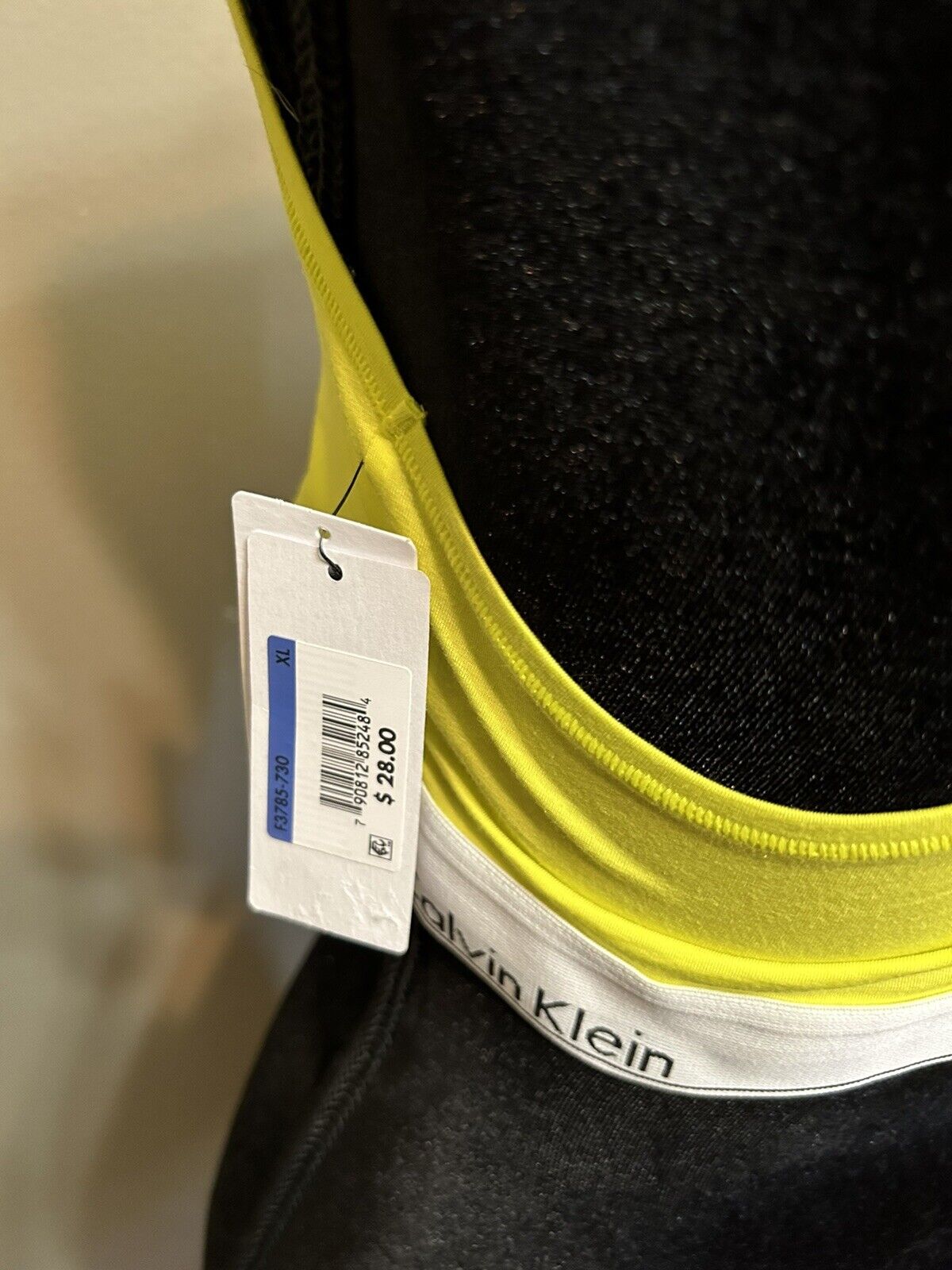 Calvin Klein Girls Yellow Underlined Bralette