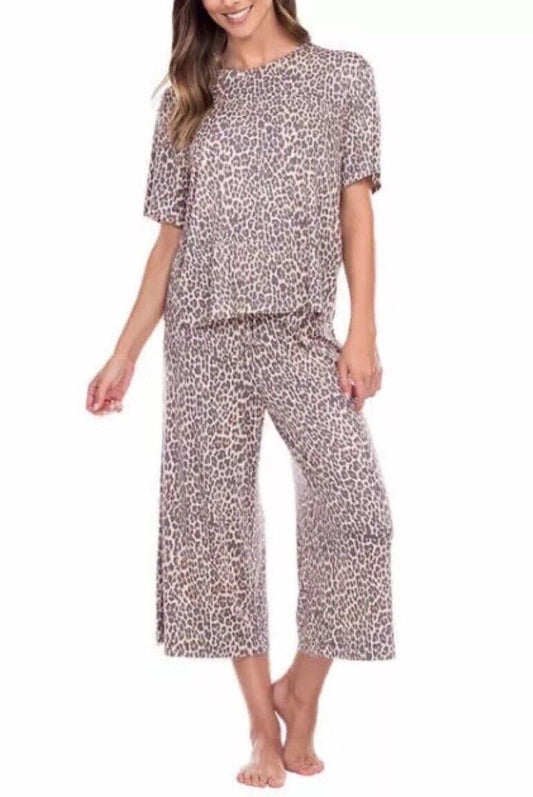 Honeydew Women’s Two Piece Calm Leopard Sun Lover Lounge Pajama Set
