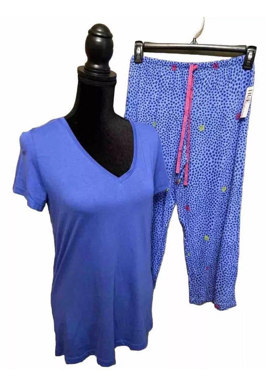 Hue Women’s Capri Pajama Lounge Two Piece Matching Set