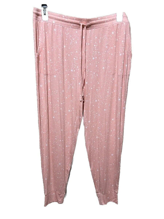 Alfani Women’s Satin Pink Star Pajama Lounge Pants