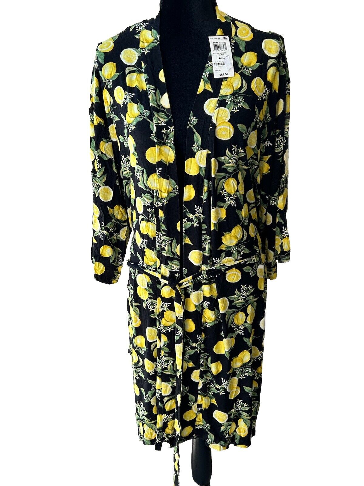 NWT INC Women’s Lemons Theme Robe