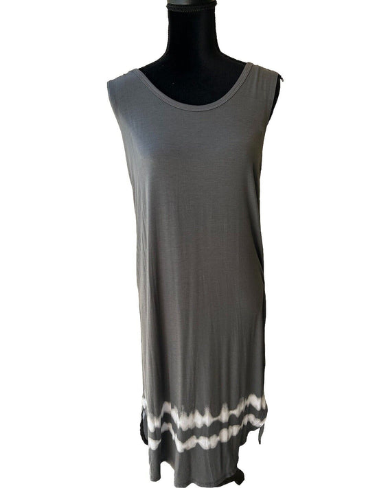 Alfani Women’s Tie Dye Stripes Night Gown Lounge Wear Grey