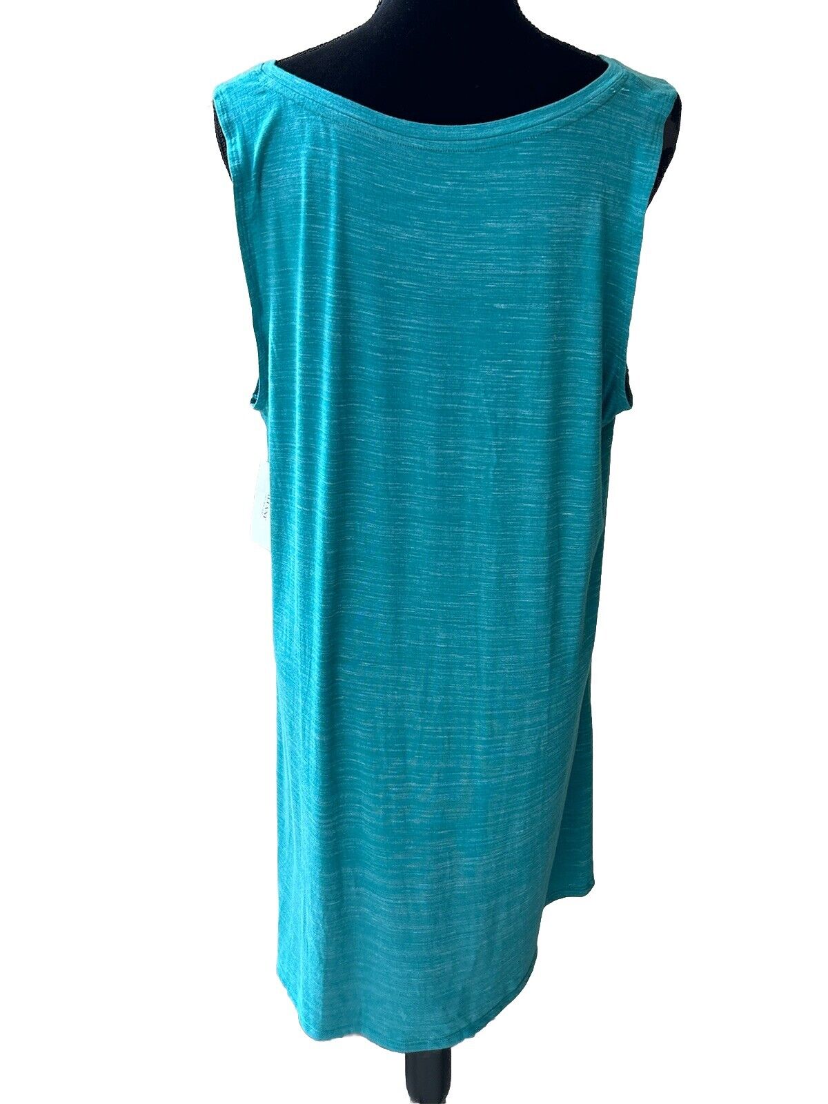 Alfani Women’s V Neck Nightgown Chemise Greenblue Slate Spacedye XS