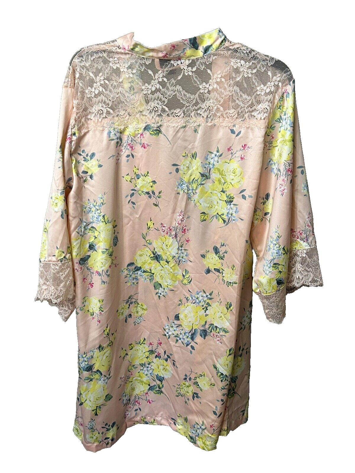 INC Women's Sunny Rose Satin Lace Floral Print