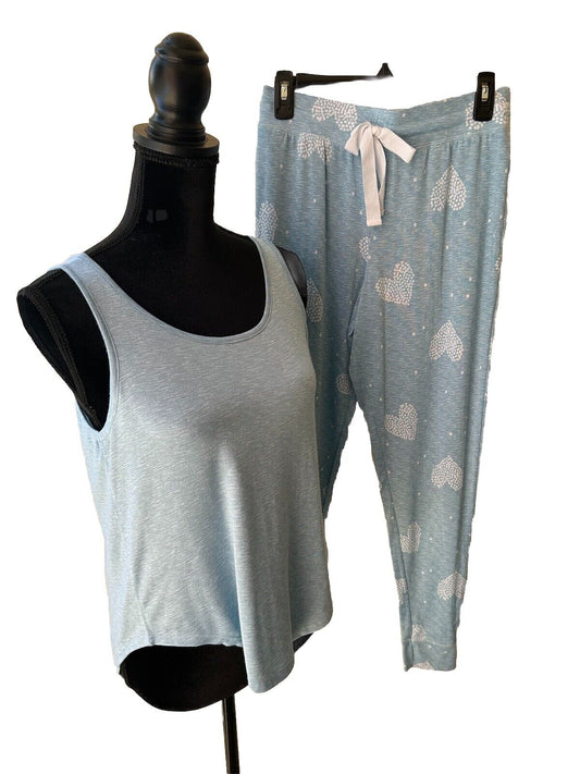 Roudelains Ultra Soft Women’s Two Piece Light Blue Whisperluxe Pajama Set