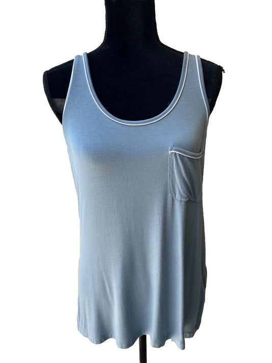 Alfani Women's Pajama Tank Top Equinox Blue