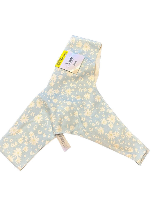 Jenni Women’s No Show Invisible Thong Panty Light Blue Daisy