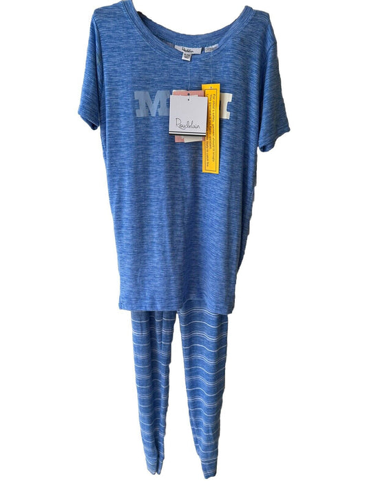 Roudelain Super Soft Mini Printed Shirt Girl's 2 Piece Pajama Set (14) Manila