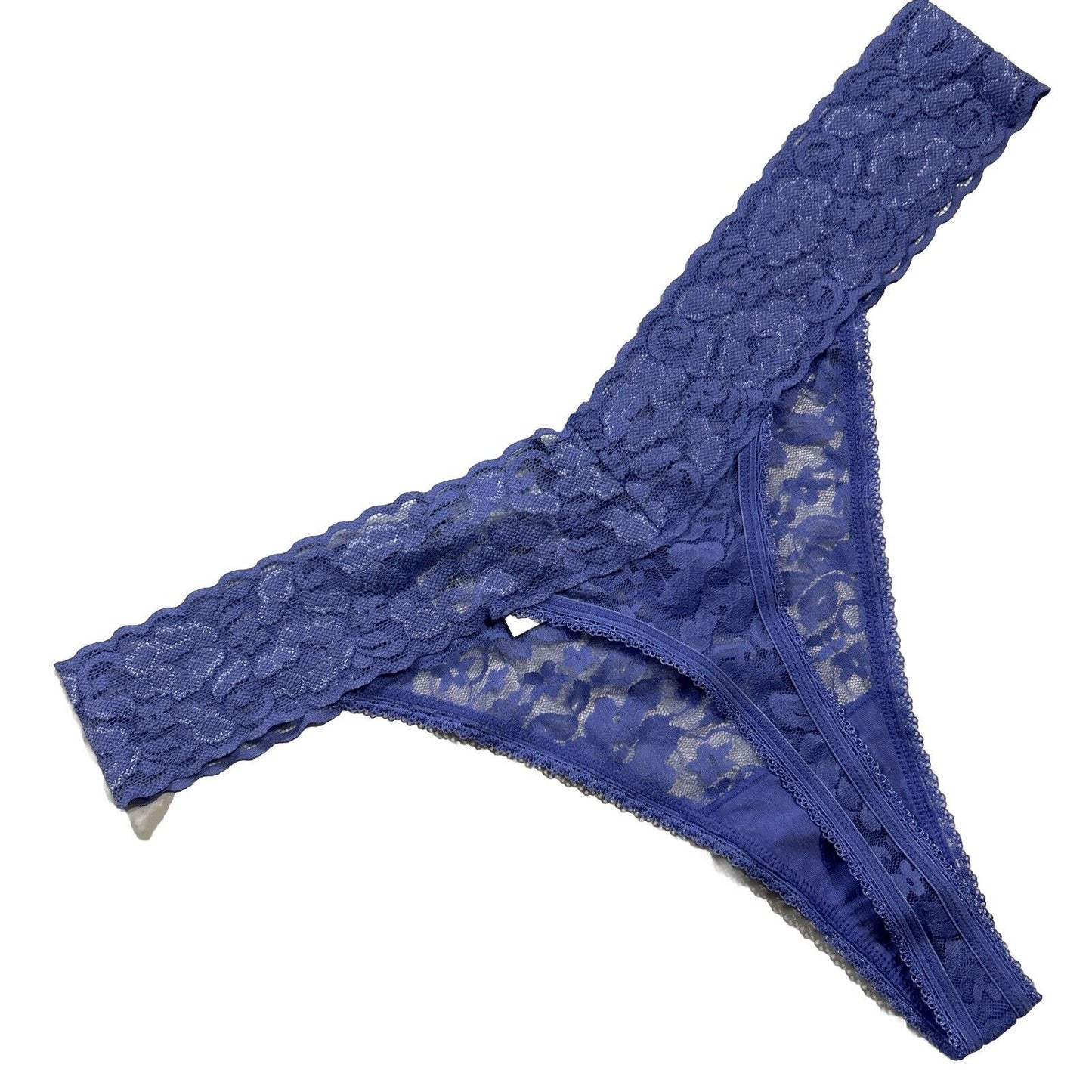 Inc International Concepts Women’s Lace Thong Underwear Lingerie Lolite Blue