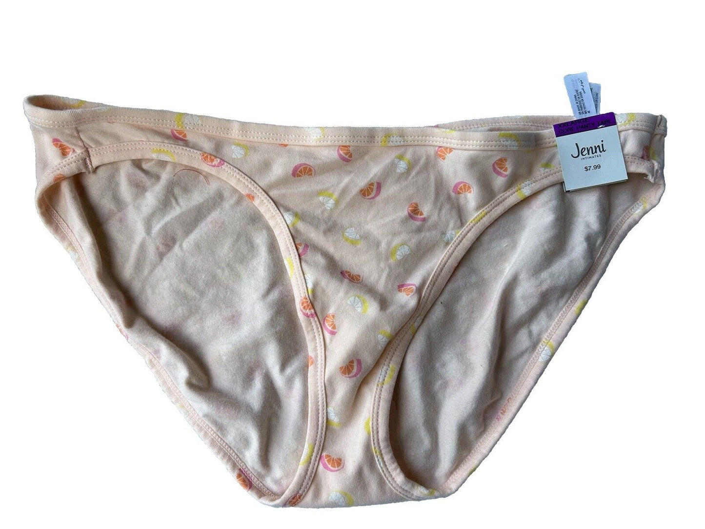 Jenni Women’s 100% Cotton Bikini Underwear Sliced Lemons Theme