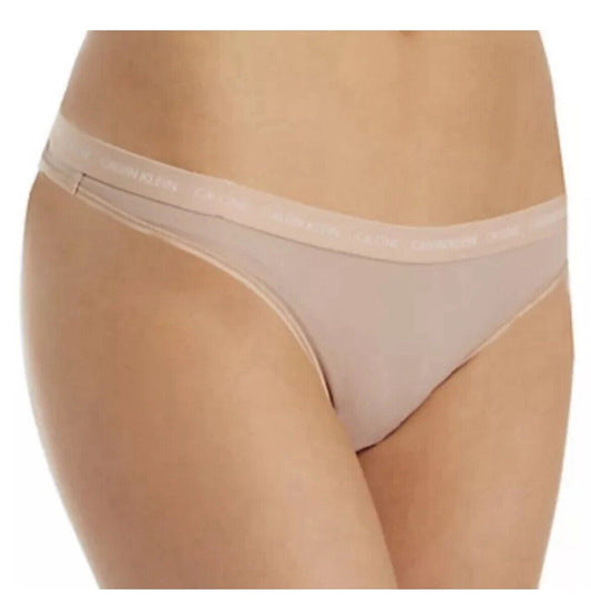 CALVIN KLEIN CK One Micro Cedar Nude White Thong Panty Women’s Underwear