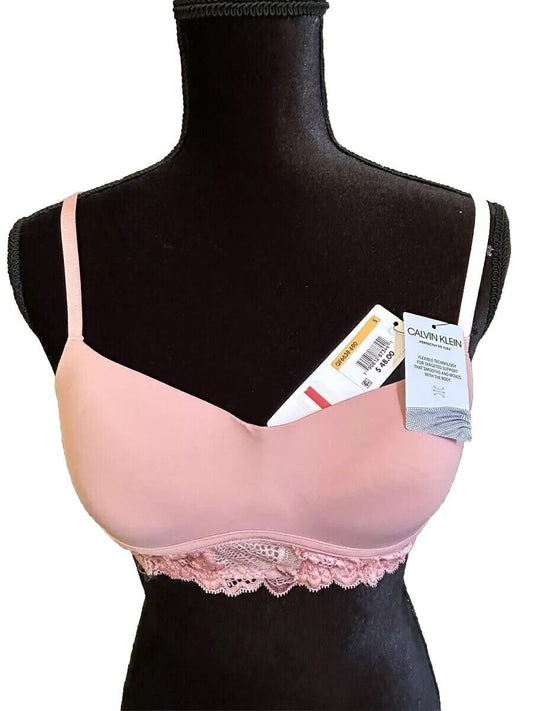 Calvin Klein Perfectly Fit Flex Lightly Lined Wirefree Bralette Pink