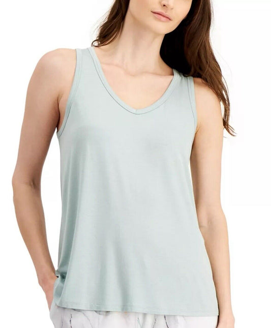 Alfani Intimates Solid Essential Sleep Tank Top Women's Dusty Jade